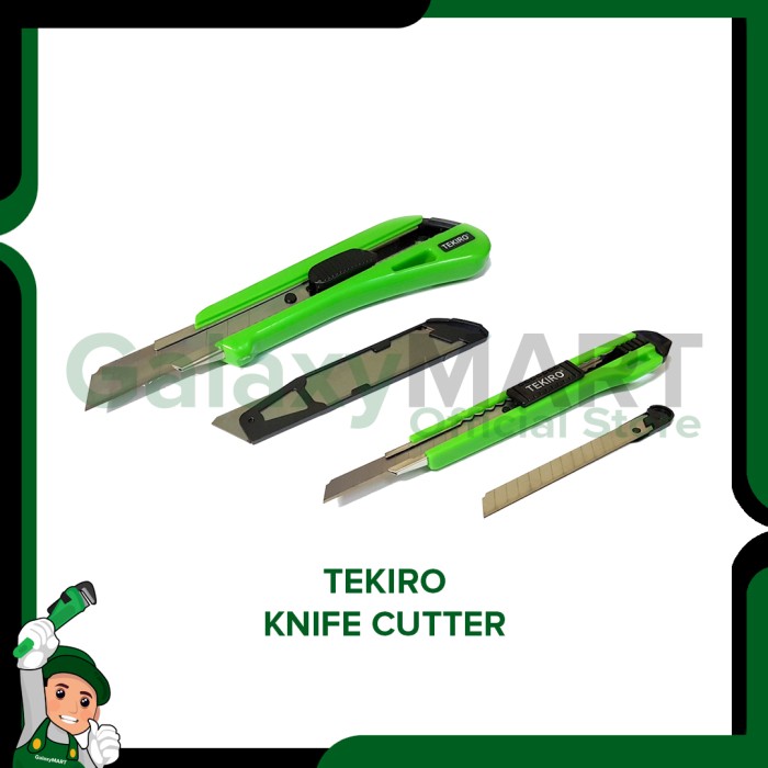 

TEKIRO Pisau cutter besar 18 mm dan kecil 9 mm