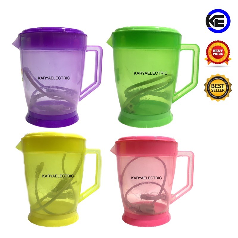 TEKO LISTRIK PLASTIK 1.5L LITER MEREK TRISULA