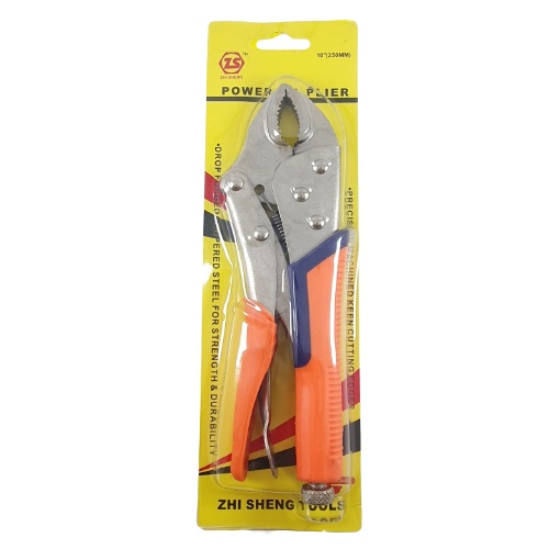 Tang Jepit Buaya 10 inch Curved Locking Pliers 250mm Zhi Sheng