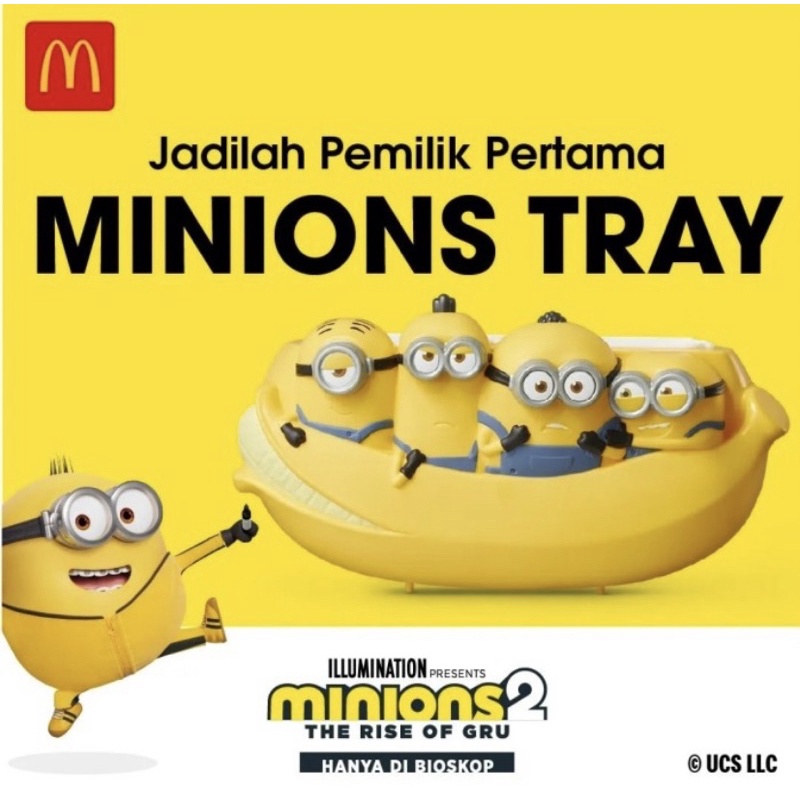Minions Minion Tray Mcd Mcdonalds