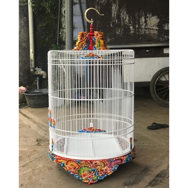 sangkar burung murai, sangkar ukir, sangkar kayu jati, sangkar murai no2