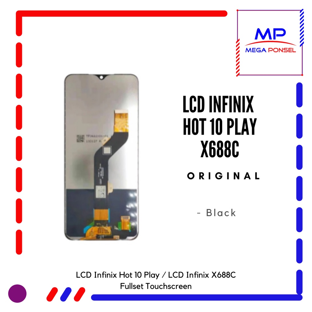 LCD Infinix Hot 10 Play / LCD Infinix 11 Play / X688B/ X688C Fullset Touchscreen