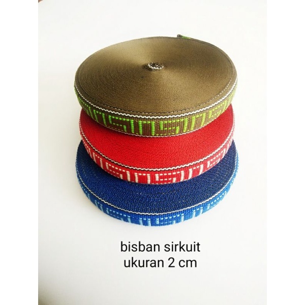 bisban webbing motif zikzak KD94 terbaru uk 2 cm 1 roll 20 mster