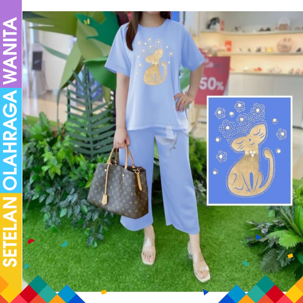 YOVIS Sports ORI KHUSUS JUMBO Stelan senam muslim baju senam wanita Zumba Baju senam wanita baju s