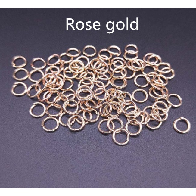 200Pcs Ring Jump Metal 4-12mm Untuk Aksesoris Perhiasan Handmade Diy