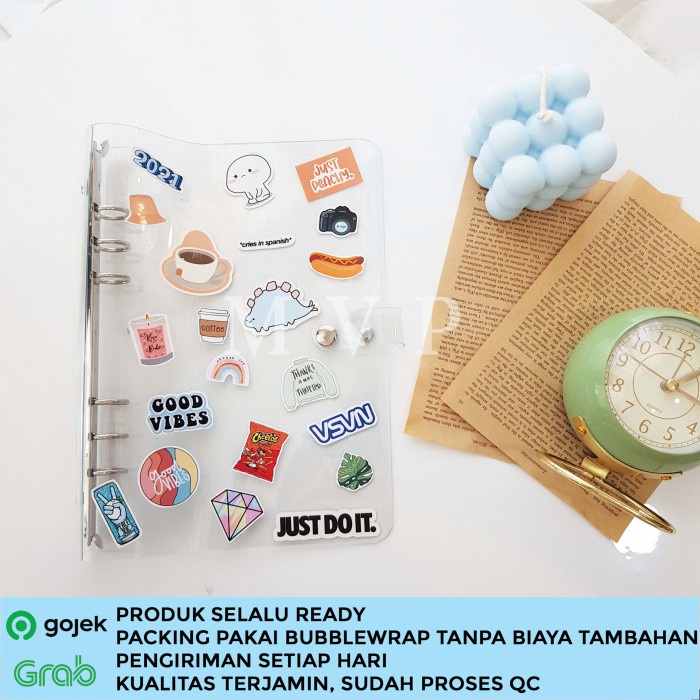 

Hot Sale Binder Transparan Tebal A6 6 Ring Untuk Binder Photocard Polaroid Terlaris
