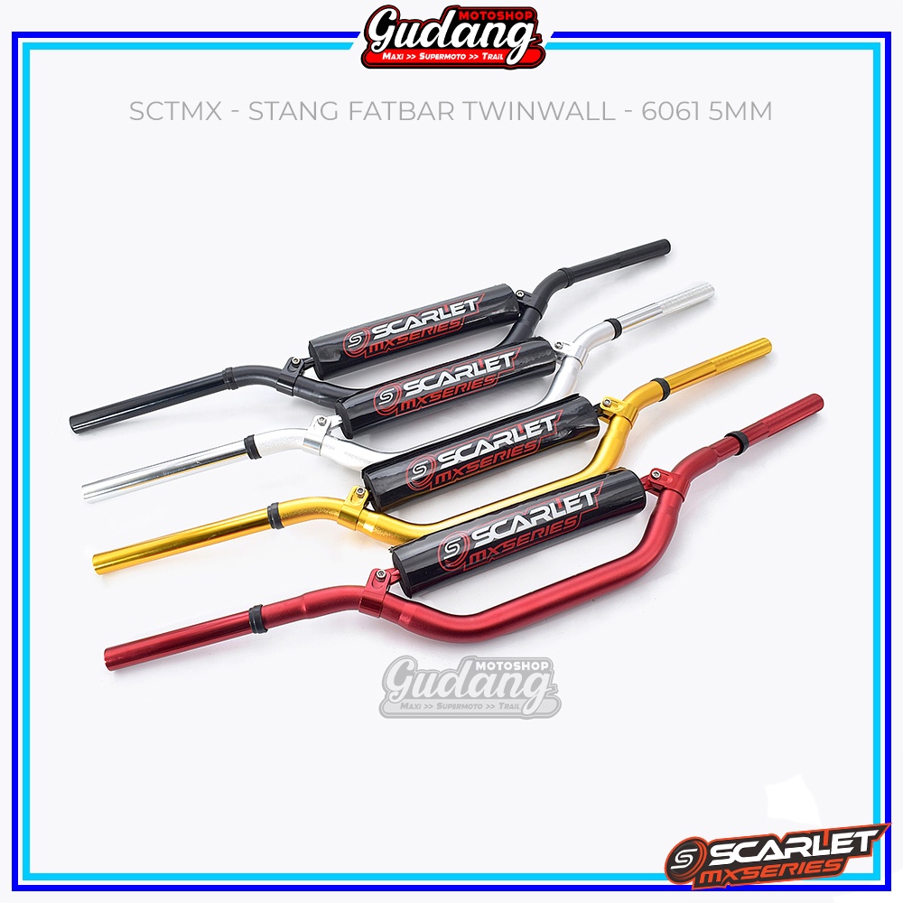 Stang Fatbar Setang Scarlet MX Twinwall 5 mm TRAIL SUPERMOTO KLX 150 BIGFOOT/DTRACKER CRF 150 L WR155 KTM