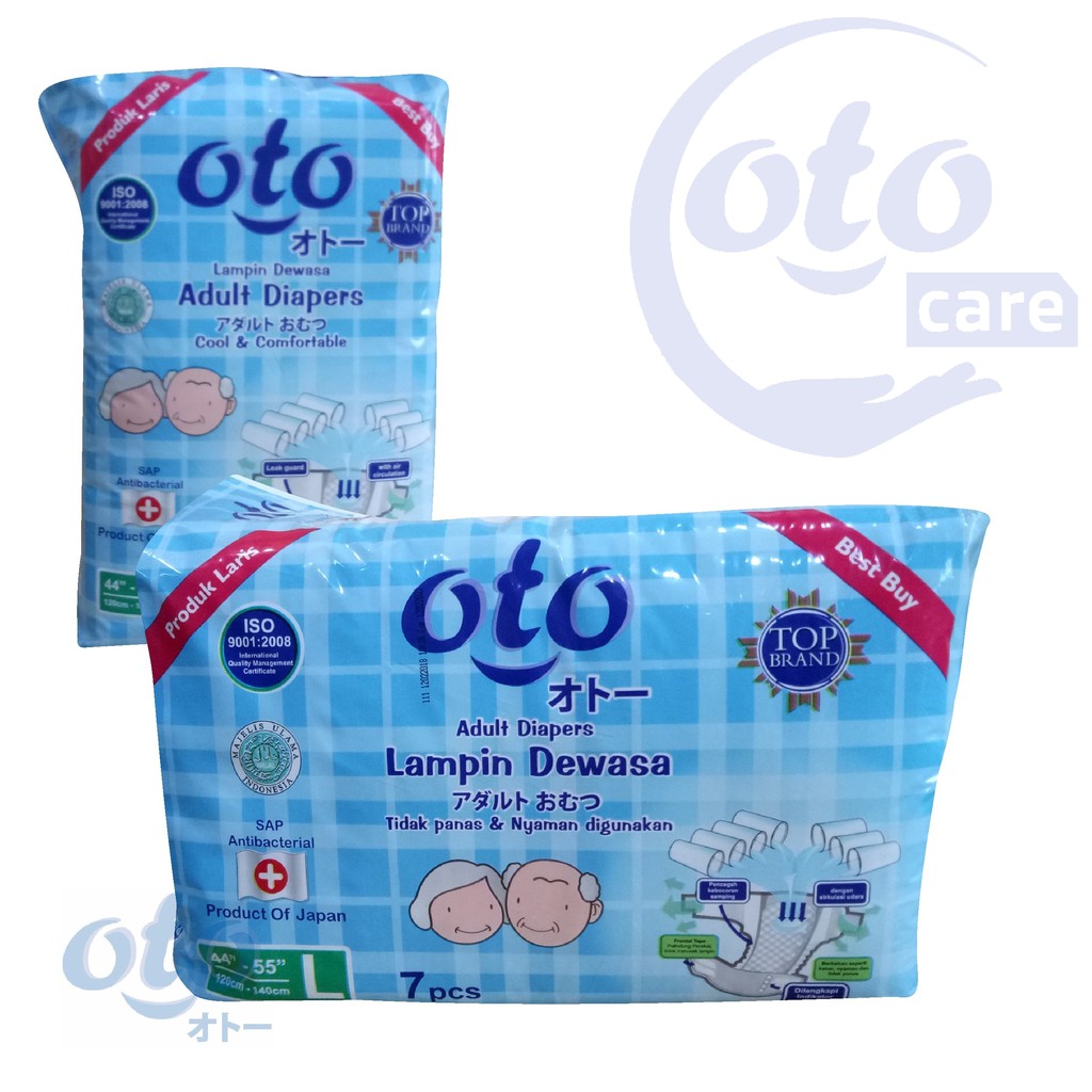 OTO Popok Dewasa model Lem Perekat Adult Diapers size L isi 7 pcs