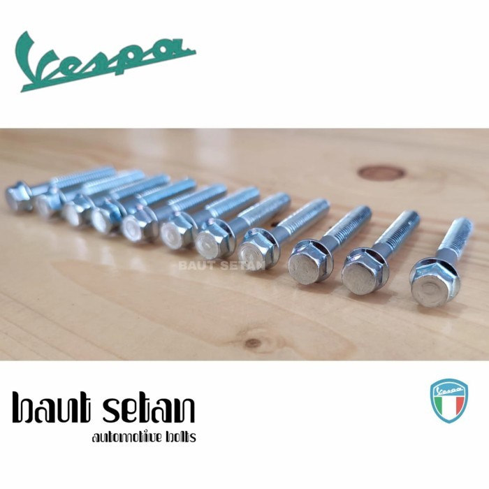 Baut set Blok cvt vespa matic 2v/baut full set blok cvt vespa matic