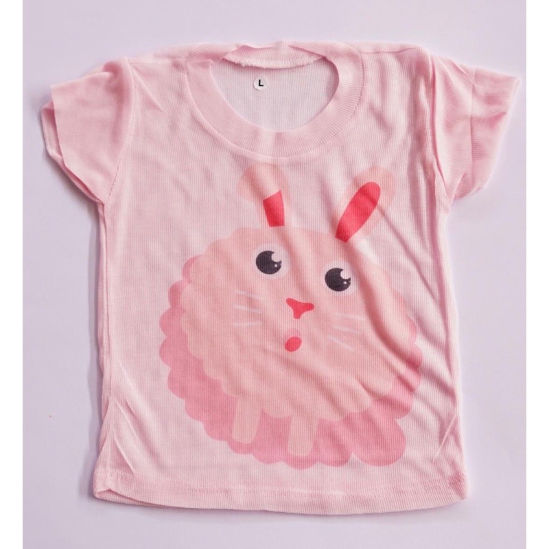 SALE! MURH BANGET! KAOS OBLONG HARIAN MOTIF WARNA PINK (BABY)