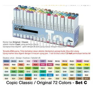 Copic Sketch Marker 72 Set C Original