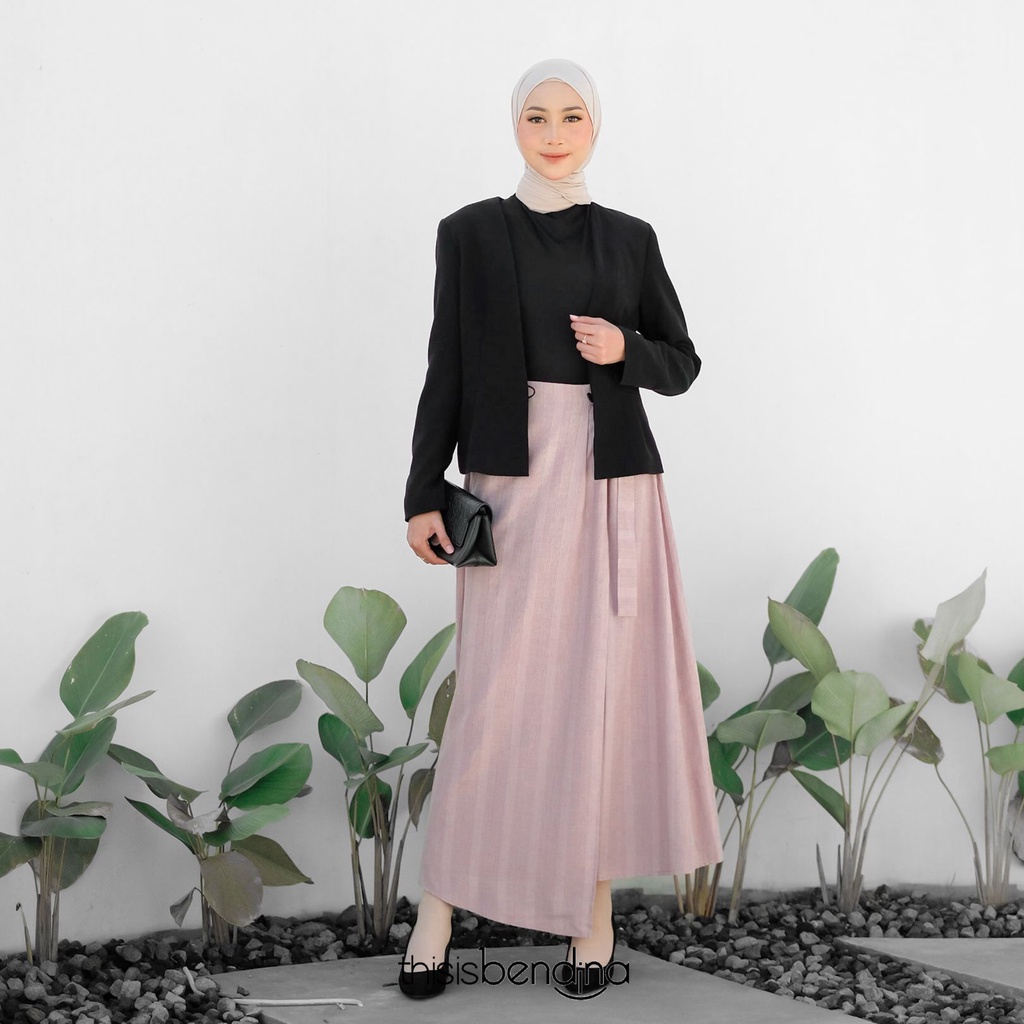 THISISBENDINA Rok Panjang Kotak kotak NUE Skirt