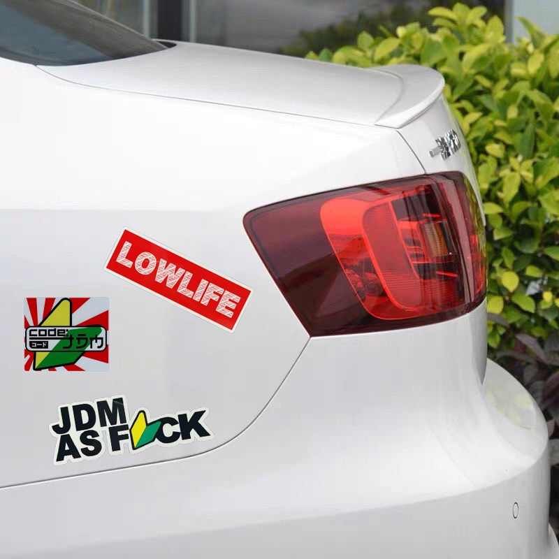 Jdm Stiker Reflektif Motif Anime Jepang Don 't Touch My Car Untuk Mobil / Motor