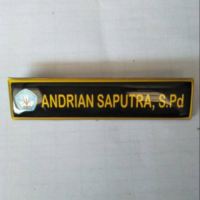 

Name tag resin 2x8 cm
