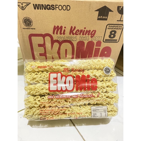 Jual Mie Eko Mie Besar Mie Kering 600gram Isi 10 Shopee Indonesia