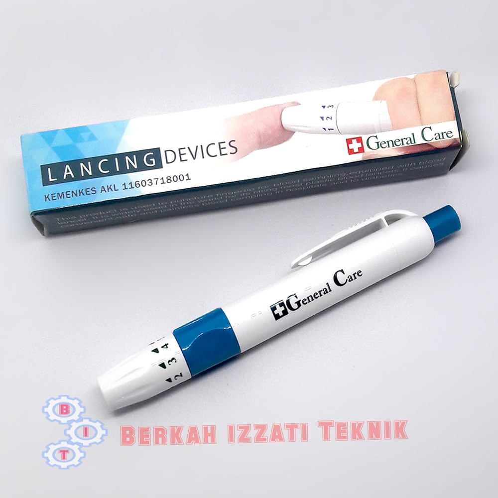 

Pen Lancet Pen Jarum AutoClick /Alat Tusuk Jarum / Lancing Device mode