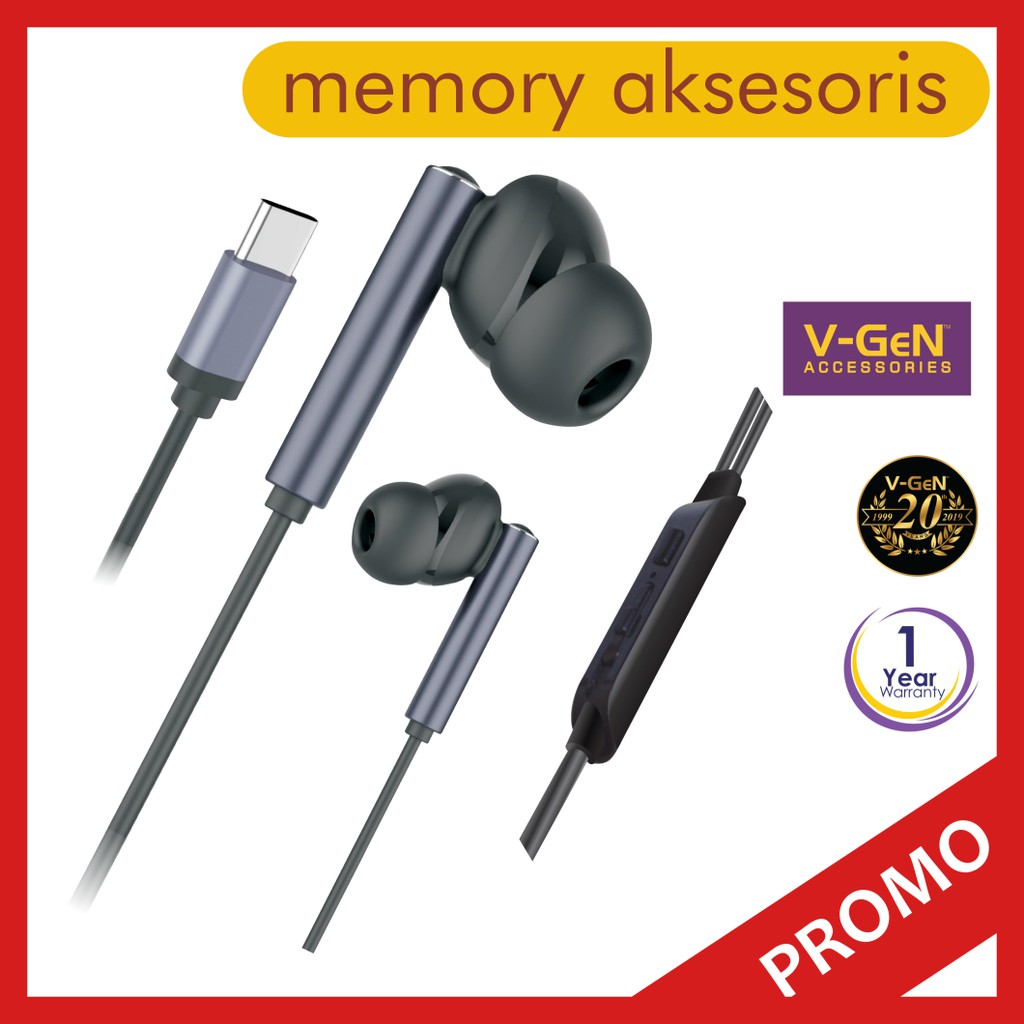 HEADSET Type C VGEN VEP1-25 Extra Bass Stereo