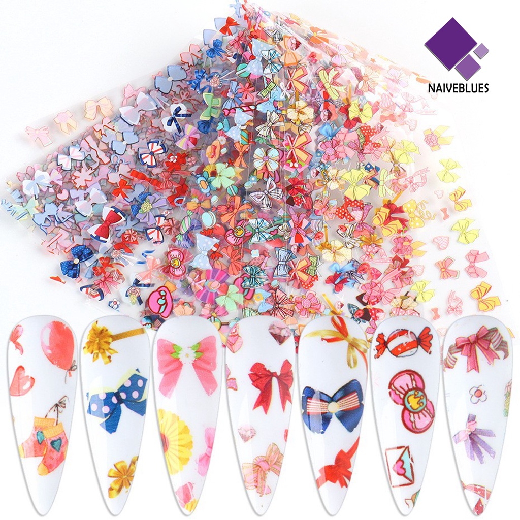 Naiveblue &gt; 10Pcs / Set Stiker Decal Motif Langit Berbintang Untuk Dekorasi Nail Art / Manicure DIY