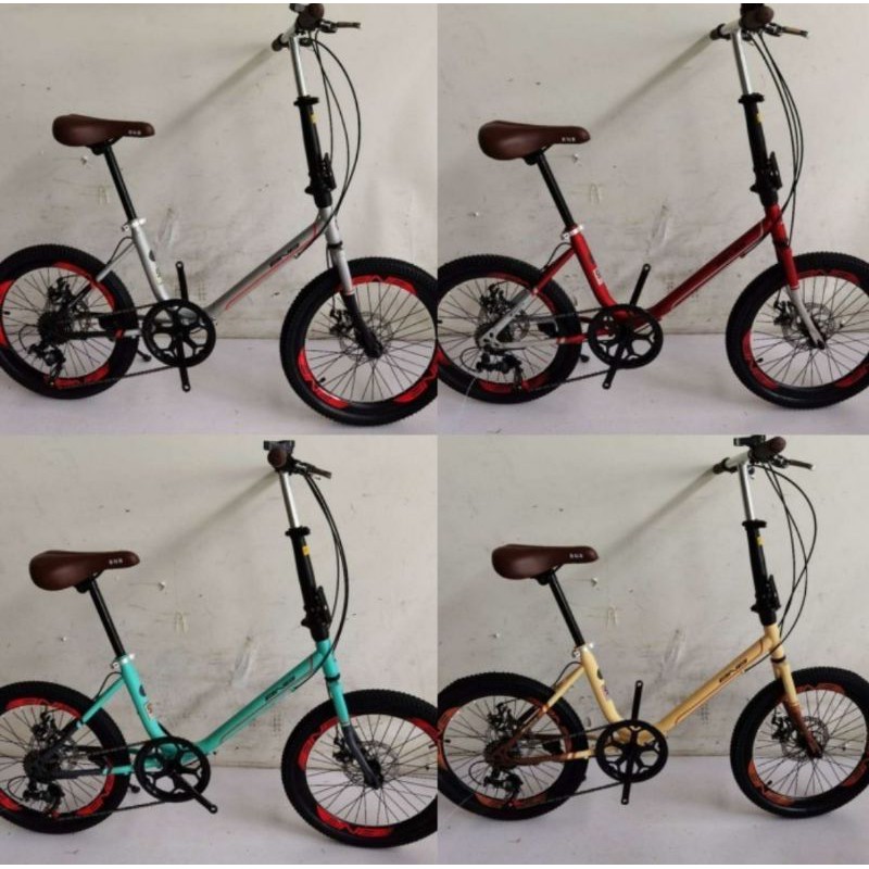 Sepeda Minion Merk BNB Vicky 20 inch Disc Brake