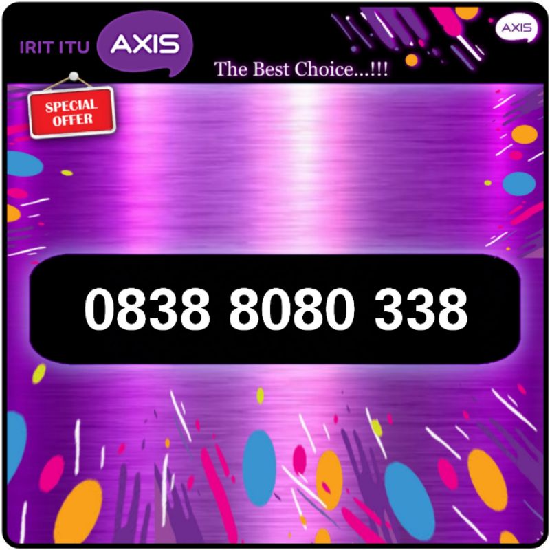 nomor cantik axis 11 digit 3 varian angka super rapih