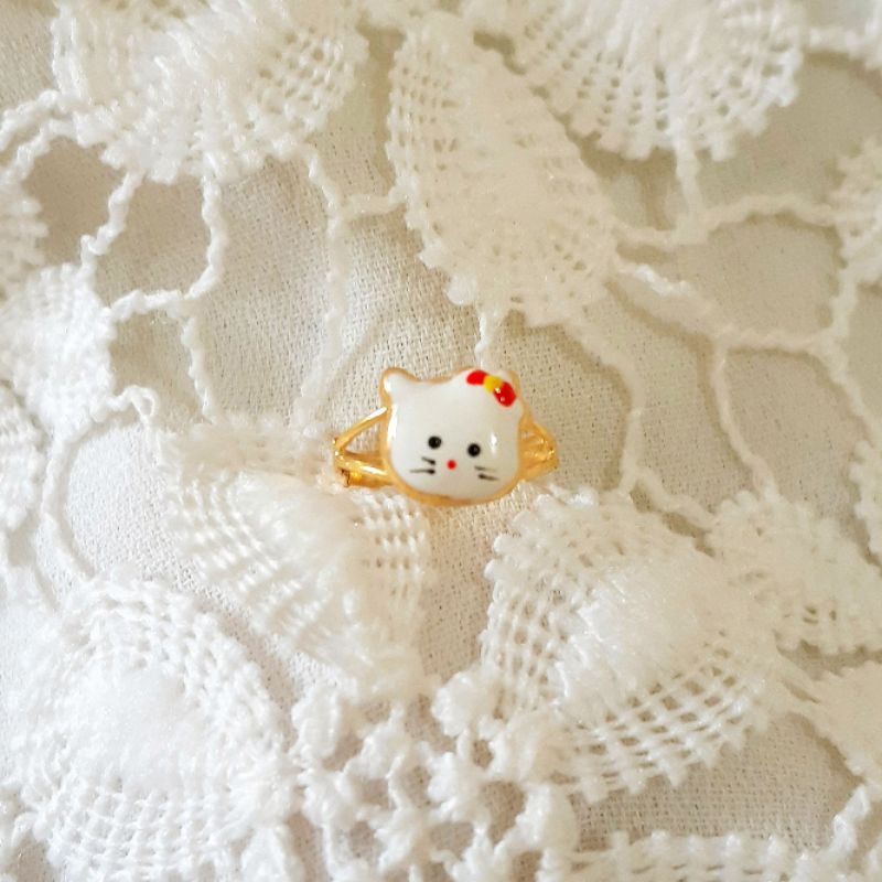 Cincin Bayi Hellokitty Emas Muda 1/2 Gram