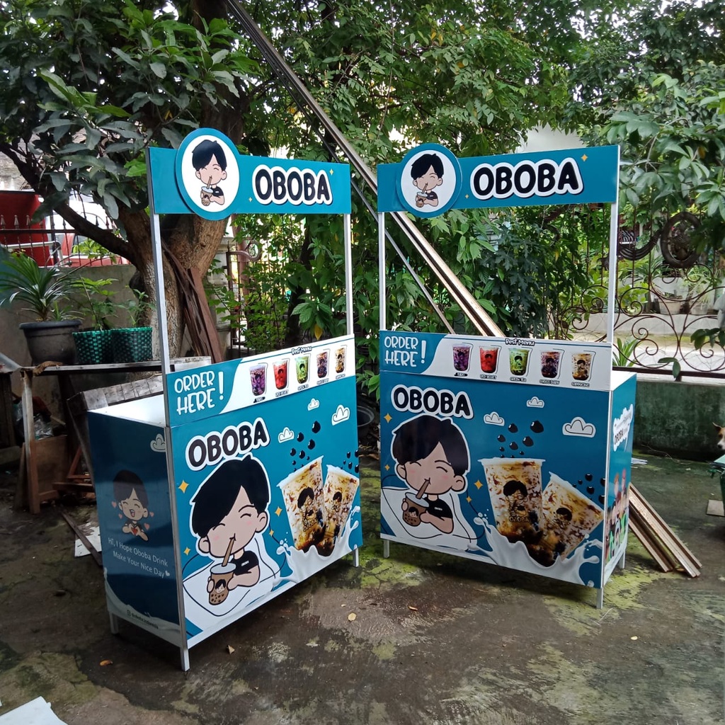 BOOTH PORTABLE PREMIUM / GEROBAK LIPAT / MEJA LIPAT