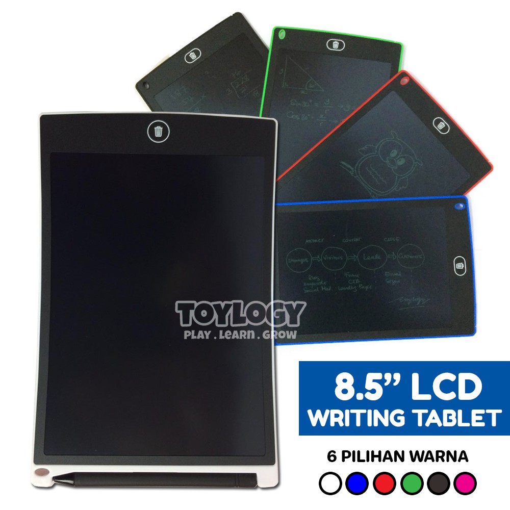 Tablet LCD Drawing Writing Board Tablet 8.5" Papan Tulis