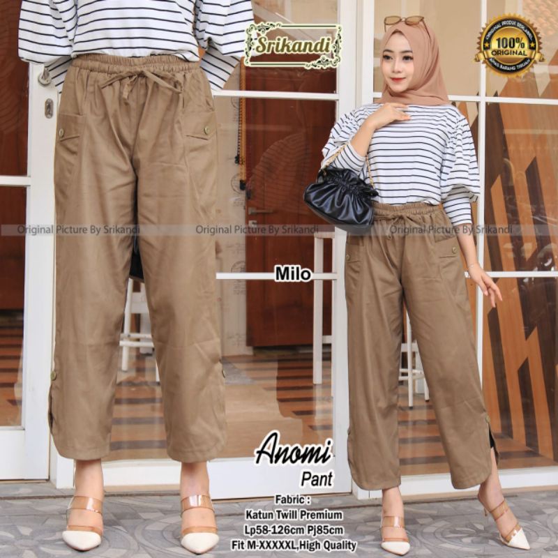 anomi pants celana katun twill by srikandi