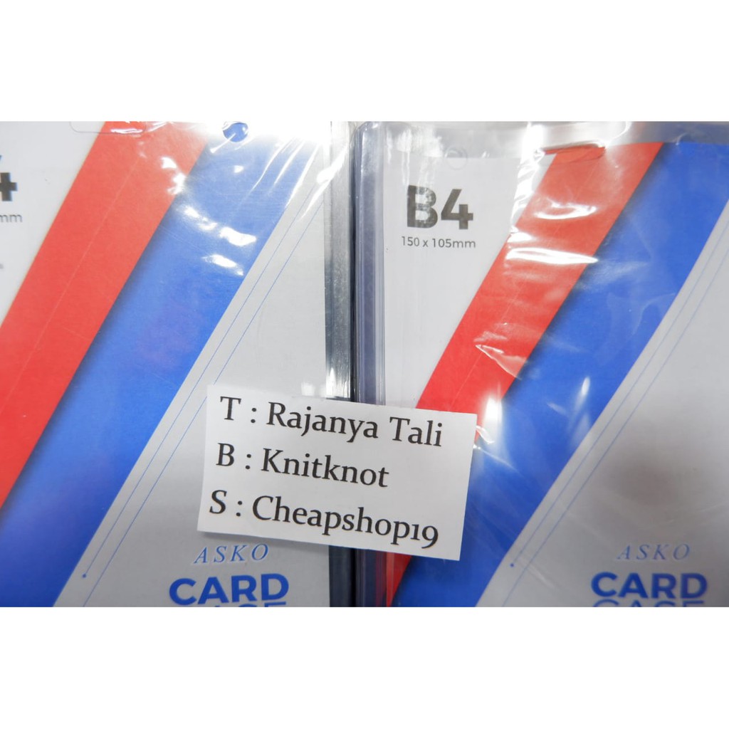 

ASKO Card Case B4 Plastik ID Card Case Tebal B4