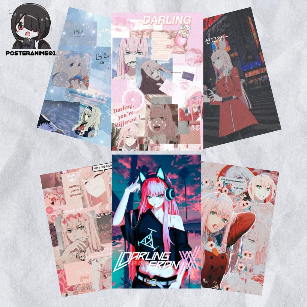 Jual Poster Anime Aesthetic Darling In The Franxx 1 Poster Aesthetic