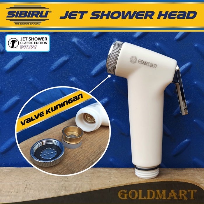 Kepala Jet Shower Kloset Toilet Kamar Mandi / Bidet Head Cebok Semprotan Toilet Closet WC - Ivory