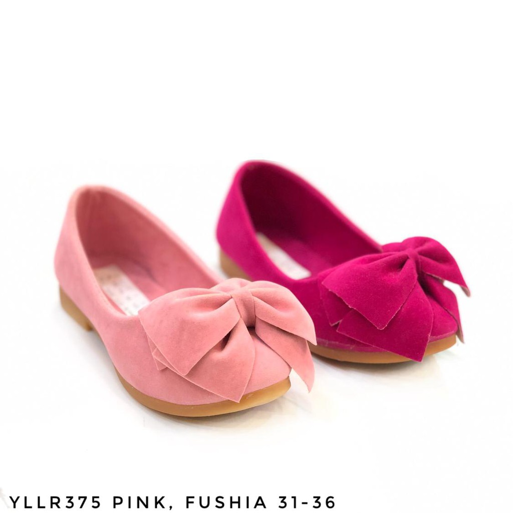 11.11   TERMURAH (COD) FLATSHOES MODEL PITA READY WARNA PINK FUSHIA #Shopeehaul