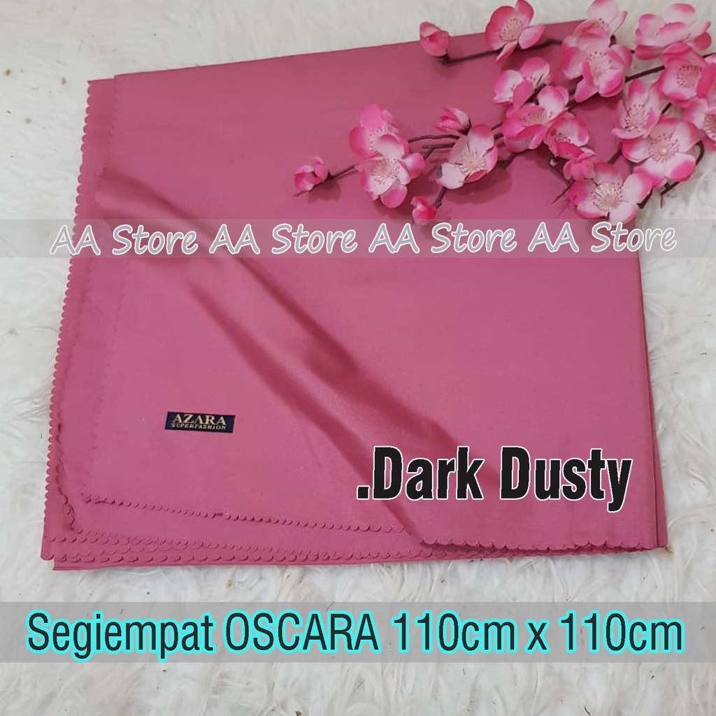 Segi empat voal oscara polos / jilbab polos azara-dark dusty