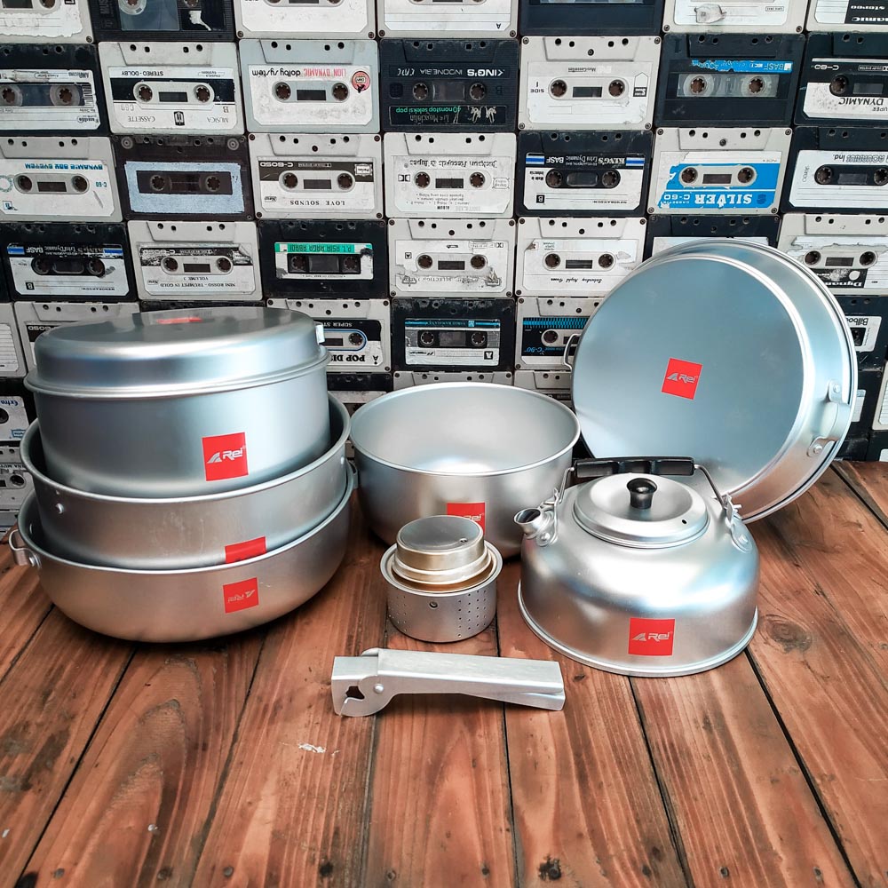 Cooking Set Arei Himalayan A Rei - Alat Masak - Alat Camping - Alat Outdoor - Nesting - Panci Gunung