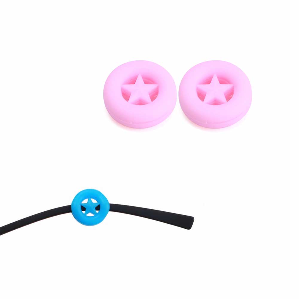 1 Pasang [ Pink ] Pengait Kacamata Silikon - Anti Slip - Earhook Silicone - Penahan Hijab Style - KP8080