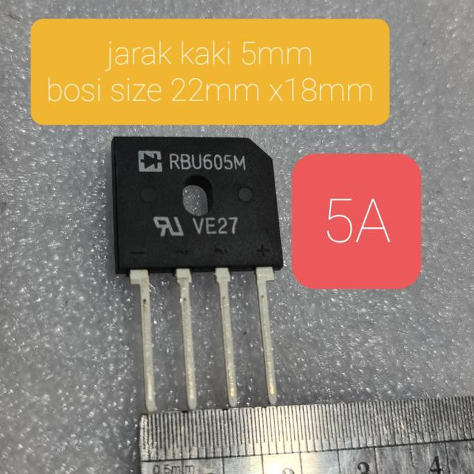 Dioda Sisir 6A 400V - Sisir 3A Rbu605