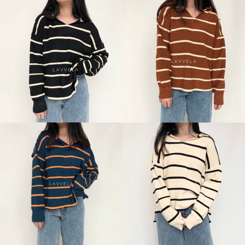 NADIA SWEATER LAVVELA SWEATER KOREAN RAJUTl