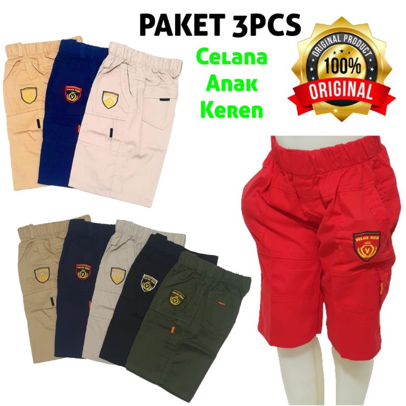 PROMO CELANA ANAK PRIA 100 3pcs / celana anak laki laki / celana anak import / celana pendek anak import