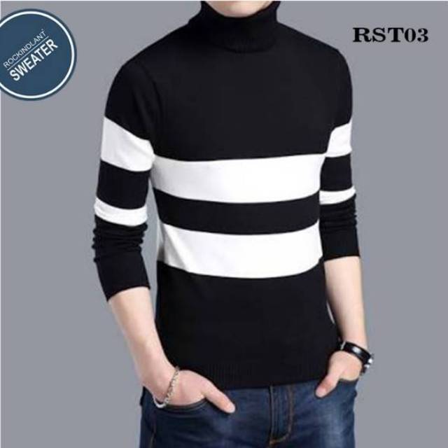 Sweater Turtelneck Korea/Kerah Tinggi/Sweater Pria