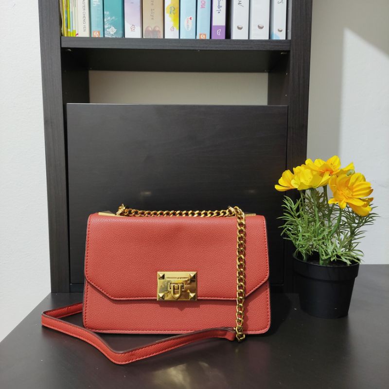 CK Metallic Push Lock Crossbody