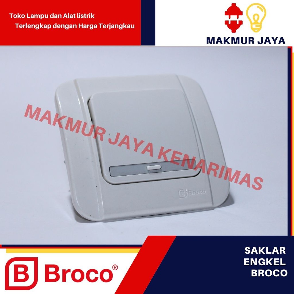 Saklar lampu inbow broco/saklar broco engkel/saklar lampu murah