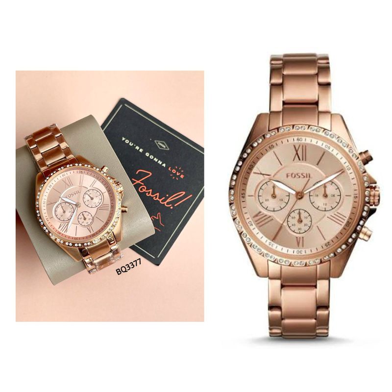 BQ3377 Modern Courier Chronograph Rose Gold-Tone Stainless Steel Watch