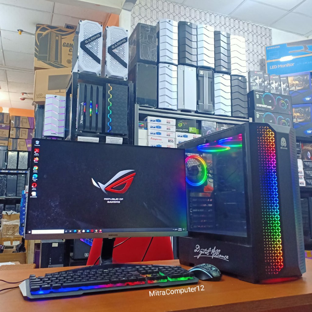 PC GAMING I7 3770 VGA GTX 750TI LED 24 INCH SIAP PAKAI