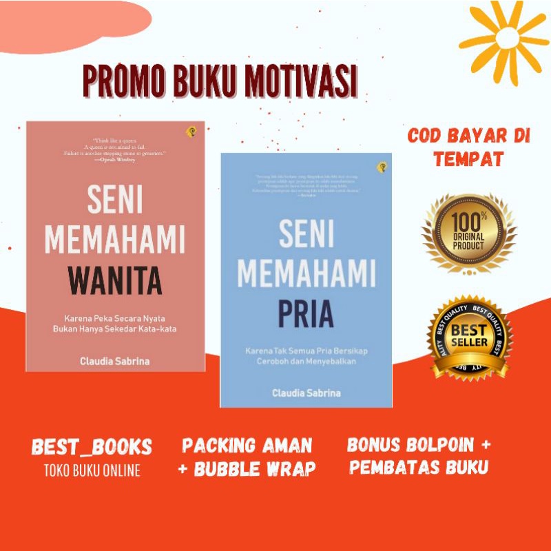 BEST SELLER | BUKU MOTIVASI SENI MEMAHAMI PIRA & WANITA BY CLAUDIA SABRINA