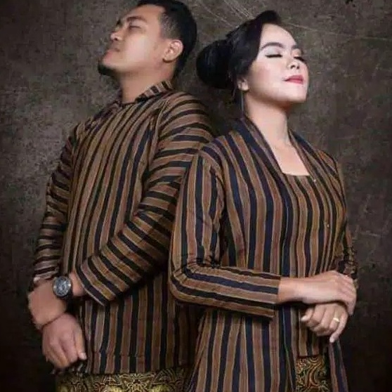 Baju Lurik Couple Surjan Kebaya Lurik Couple Lurik Sarimbit Baju Jawa Couple Baju Preweding Adat Jaw