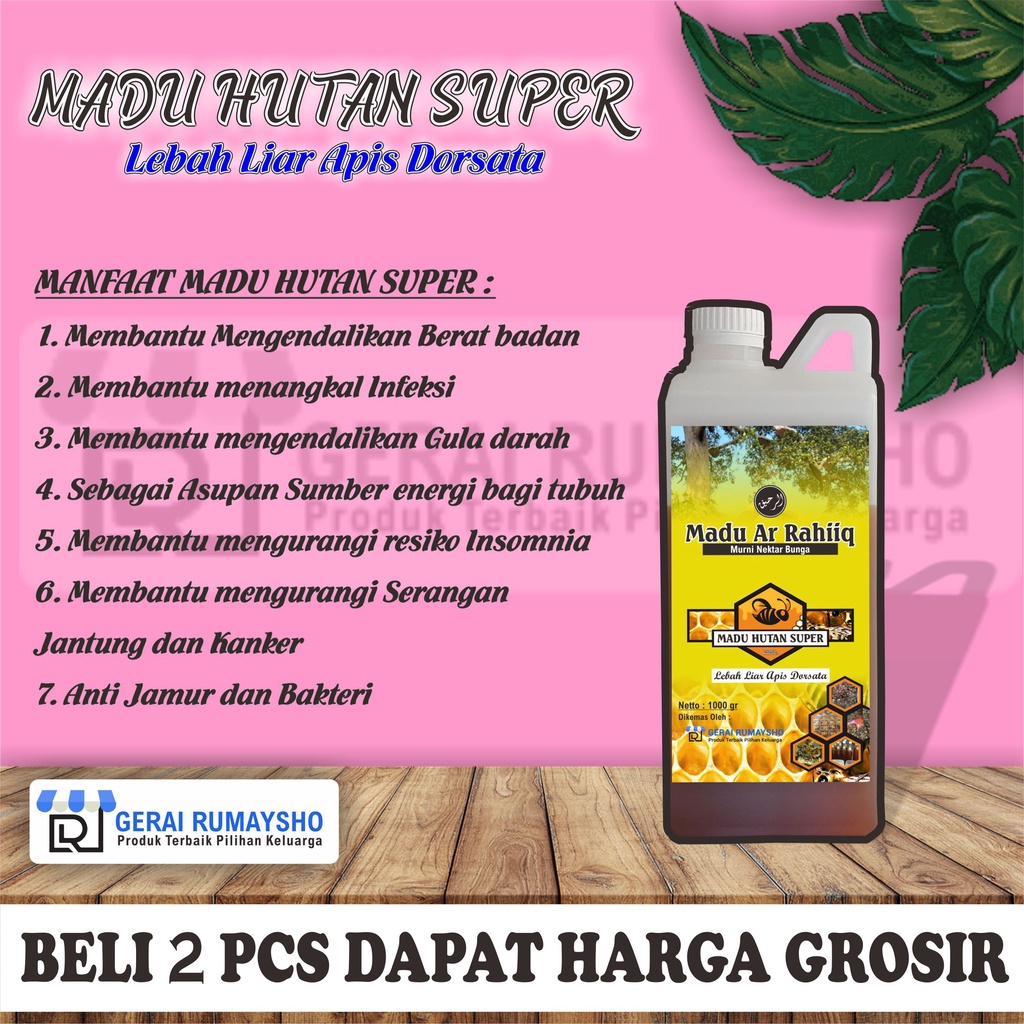 

MADU LIAR HUTAN ASLI MADU MURNI ASLI 100% MADU MURNI NUSANTARA 1KG