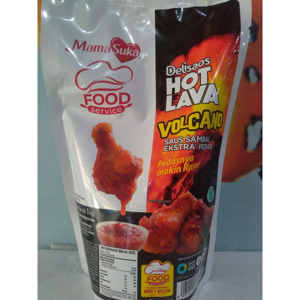 

mamasuka hot lava volcano murah enak packing ori 1kg
