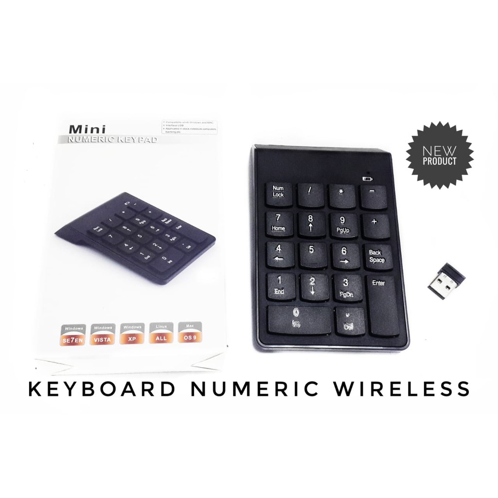 KEYBOARD MINI ANGKA / NUMERIC WIRELESS