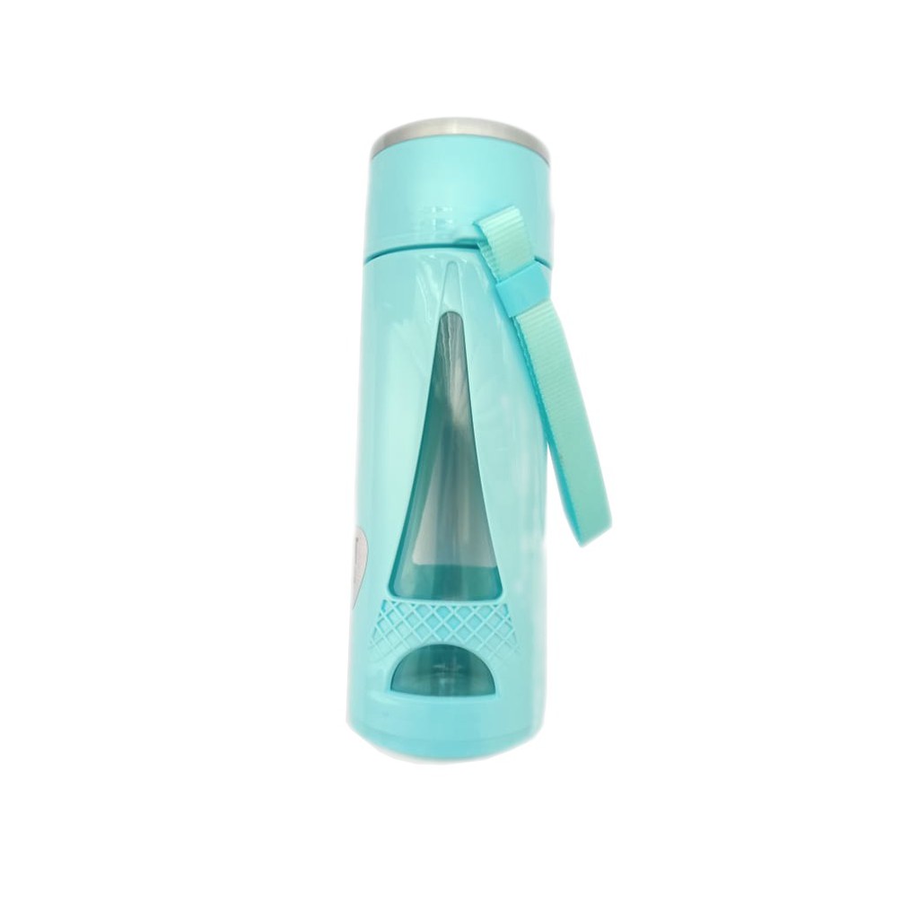 No 8803 Botol Minum Kaca  400 ML Termurah / Botol Minum Tumbler  Lucu