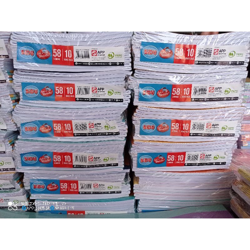 

Buku tulis sidu 58 isi 10 pcs
